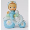 Bimbo moto azzurro