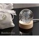 Sfera con base led quadrifoglio
