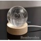 Sfera con base led mani love