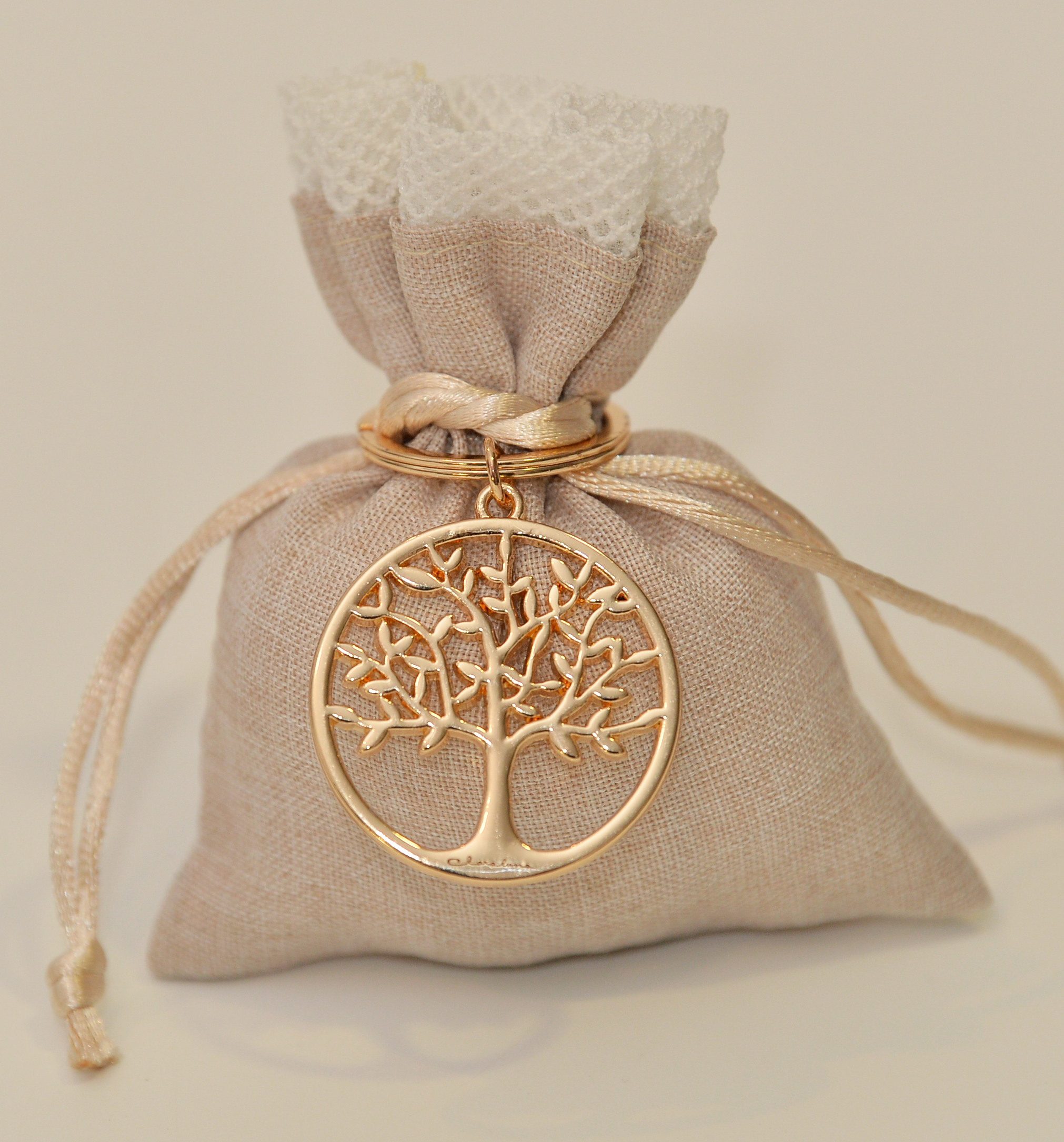 Portachiavi Oro Claraluna Albero della vita